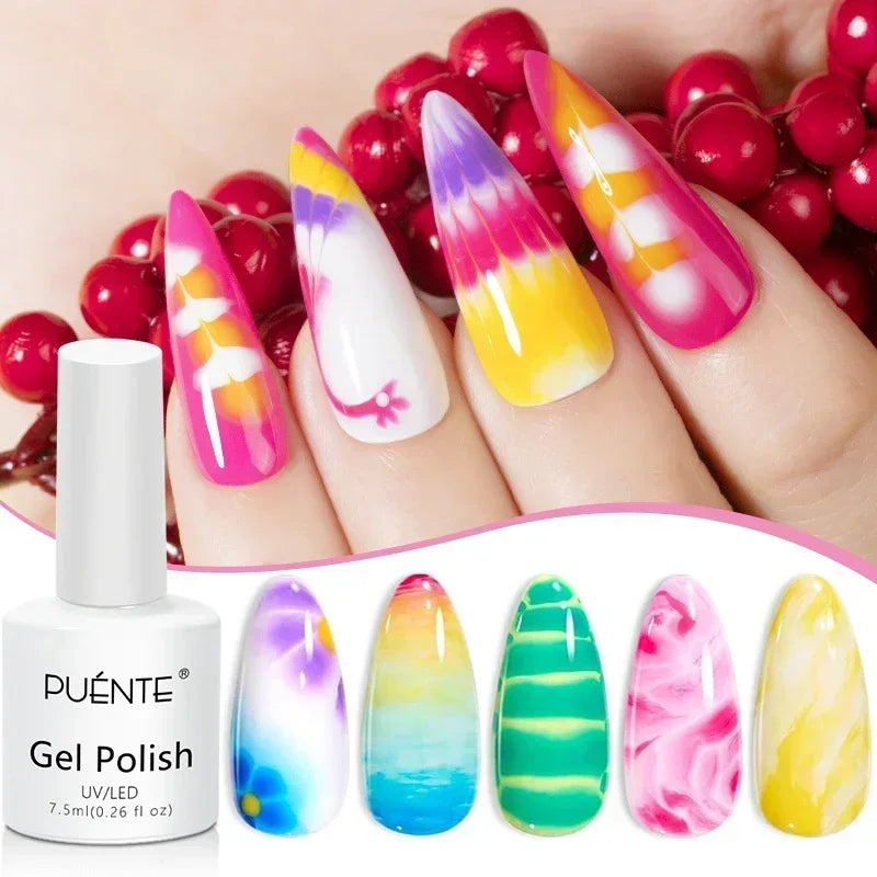 7.5ML Aurora Starlit Cat Eye Gel Nail Polish Rainbow Glitter Galaxy Cat Magnetic Nail Art Gel Soak Off UV Semi-Permanent Varnish