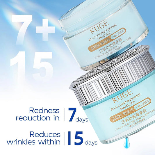 Blue Copper Peptide Collagen Firming Anti Wrinkle Face Cream Anti Aging, Repair, and Firming Daily e Moisturizing Brighten Cream