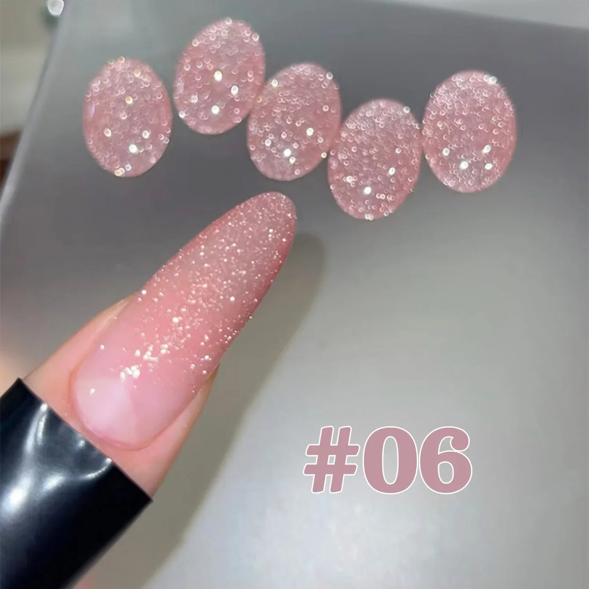 1-12pcs WS Summer Autumn Nails Flashing Reflective Disco Pink Blue White Broken Diamond Gel Nail Polish Nail Art Nail Supplies