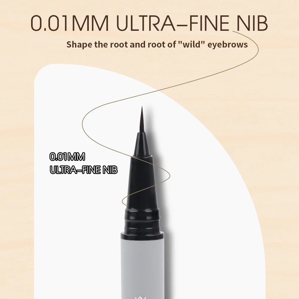 1PCS Waterproof Liquid Eyebrow Easy To Color Long Lasting Sweat-proof Eyebrow Pen 0.01MM Ultra Thin Head Eye Makeup Cosmetics