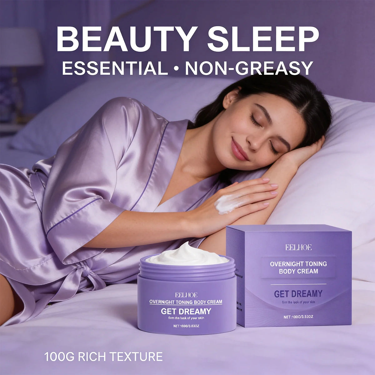 EELHOE Toning Body Cream Collagen Firming Lifting Skin Tightening Reduce Cellulite Fat Body Shaping Moisturizing Massage Cream