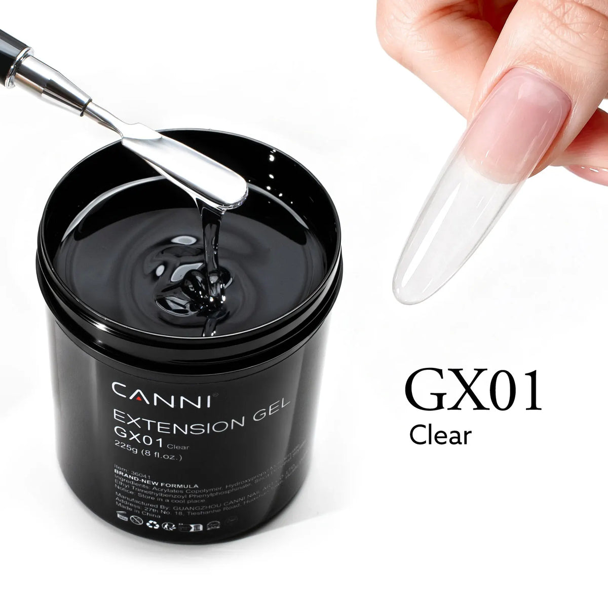 CANNI Brand 225g Extension French Acrylic Gel Soak Off LED Camouflage Color Hard Jelly Fast Dry Nail Building Extend Gum Gel
