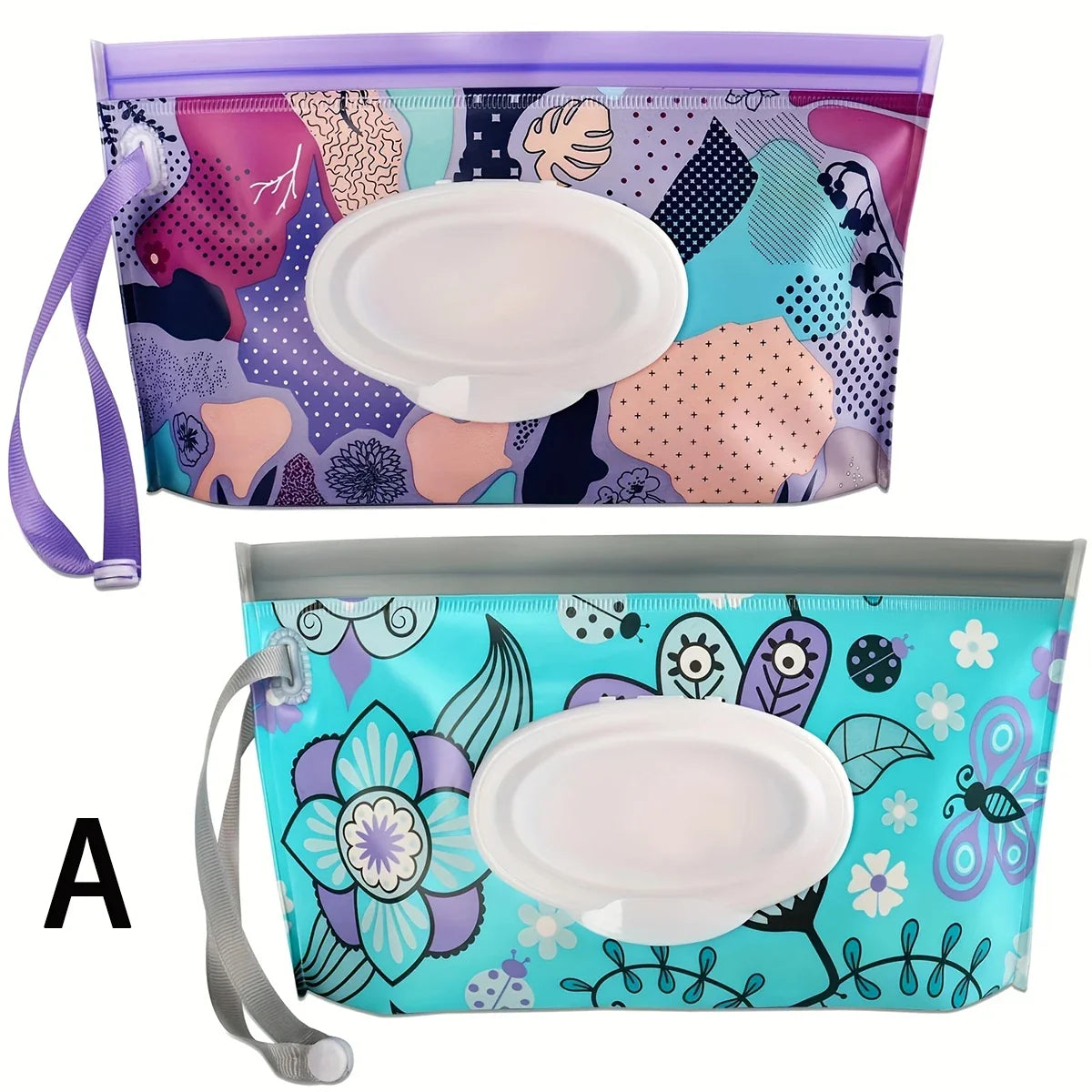 Baby Wipe Case Travel Tissue Holder Wet Wipes Storage Bag Reusable Wet Wipe Pouch For Travel Mask bag Tissue bags Wet wipes
