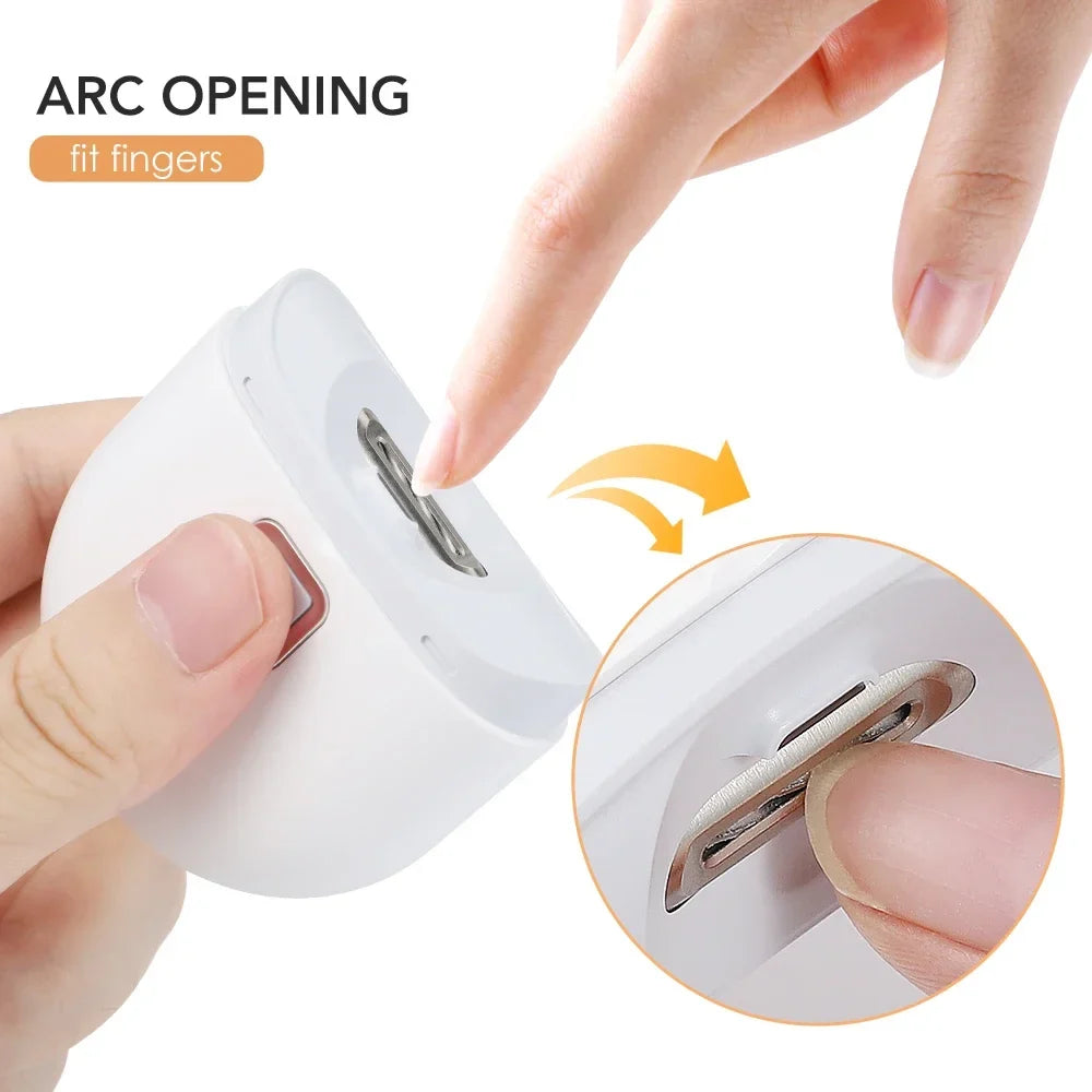 Electric Automatic Nail Clippers With Light Trimmer Nail Cutter Manicure For Baby Care Scissor Pet Nail Clipper Tools