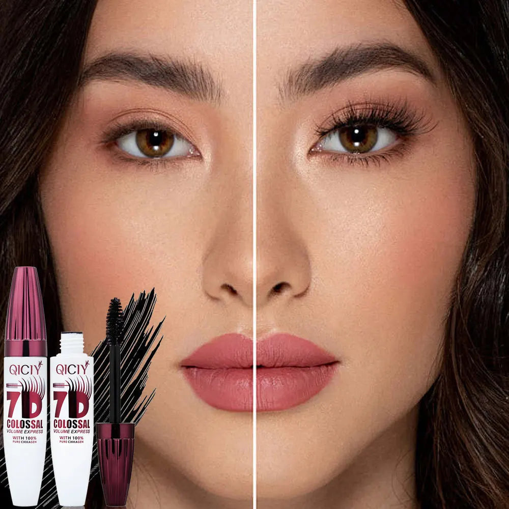 7D Waterproof Mascara Thickening Lengthening Liquid Fiber Curling Long-lasting Curly Eyelash Extension not smudge Cosmetics