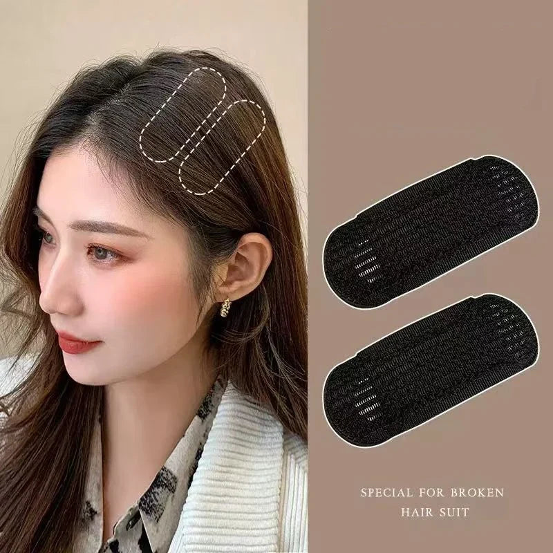 2/4/8pcs Fluffy Invisible Hair Clip for Volume Front Hairline Puff Cushion Perfect for Bun Styling Adding Women’s Hair Styling