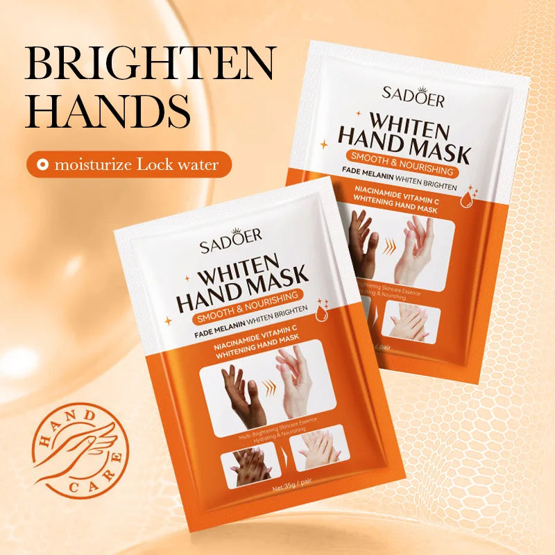 1/2/5 Pairs SADOER Niacinamide Hand Mask Hands peel barb Repair Moisturizing Nourishing Brightening Hand Gloves Hands Skin Care