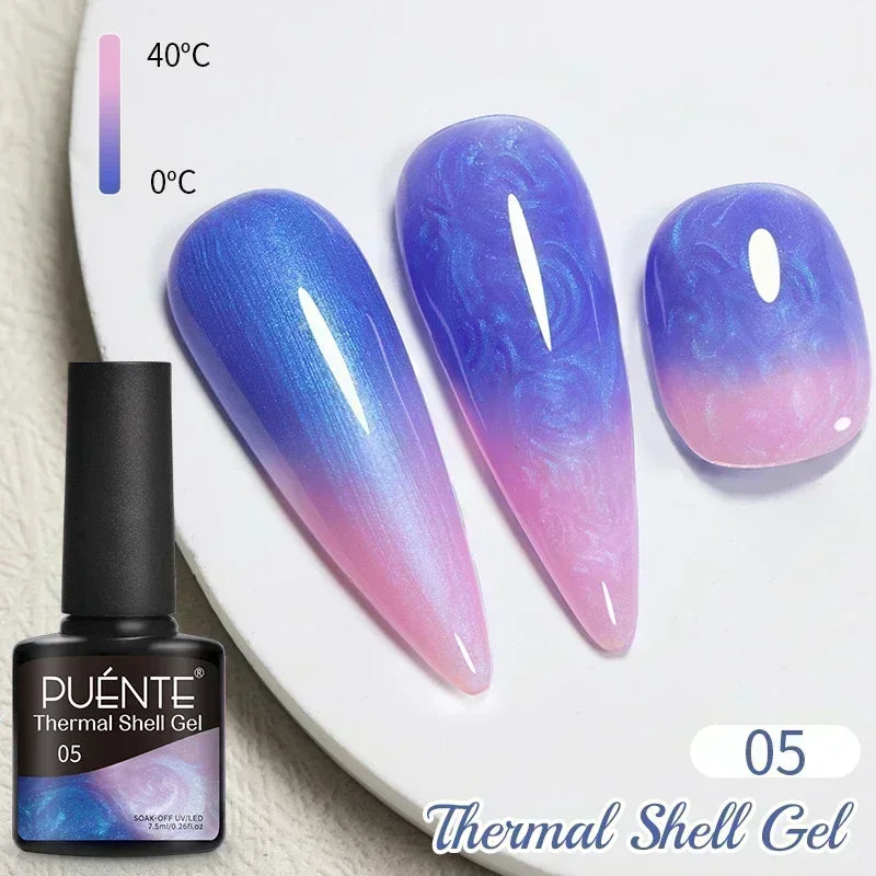 7.5ML Aurora Starlit Cat Eye Gel Nail Polish Rainbow Glitter Galaxy Cat Magnetic Nail Art Gel Soak Off UV Semi-Permanent Varnish