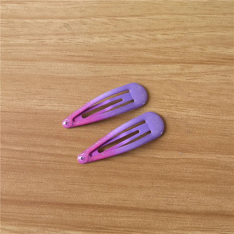 20Pcs/Lot Hair Accessories Powder Dripping Hair Clip Candy Barrette Korean Fashion Solid Hairclip Headdress Hairpins for Girls