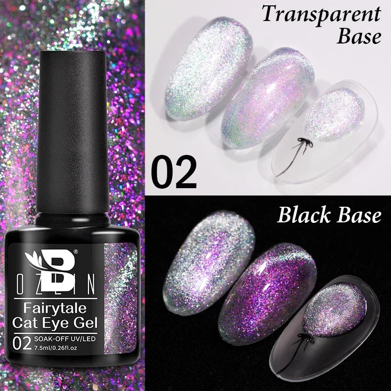 AWStorG 7.5ML Glass Cat Eye Fruit Color Magnetic Gel Nail Polish Vernis Semi Permanent Soak Crystal Gel Polish For Nails
