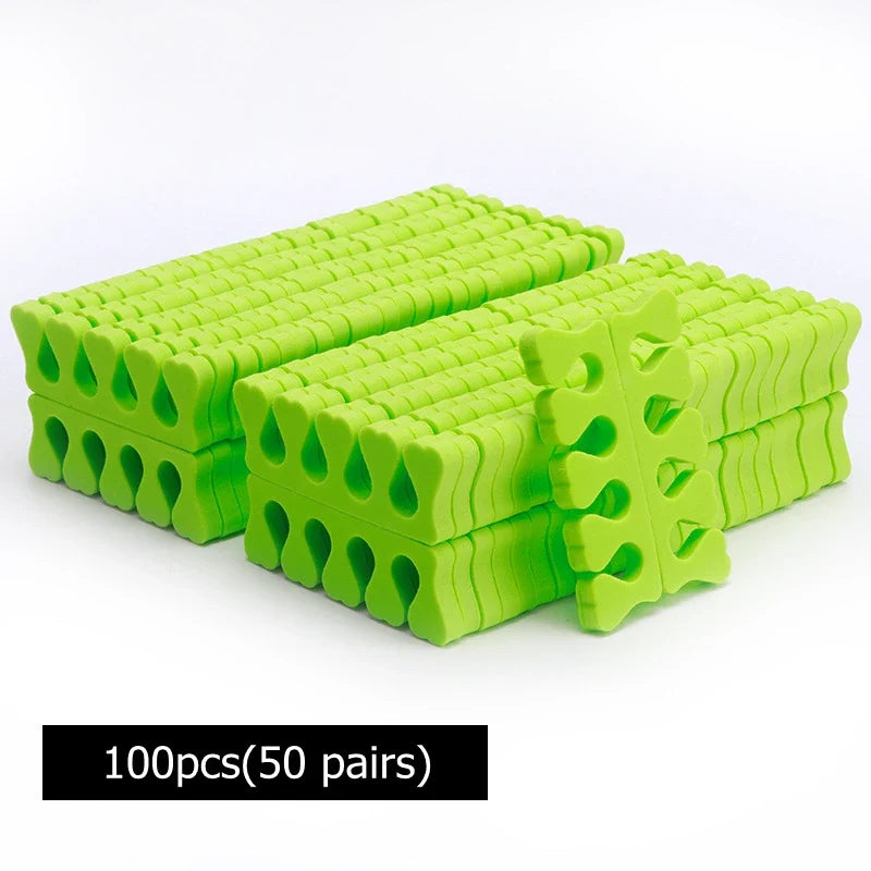100/200/400pcs Nail Art Toes Separators Soft Sponge Fingers Foot Gel UV Polish Coating Painting Manicure Pedicure Tools Foam