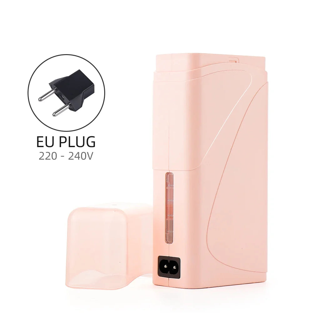 Foreverlily Portable Wax Roller Machine Electric Wax Warmer Depilatory Wax Heater Waxing Leg Warmer Hair Removal Roll On Wax