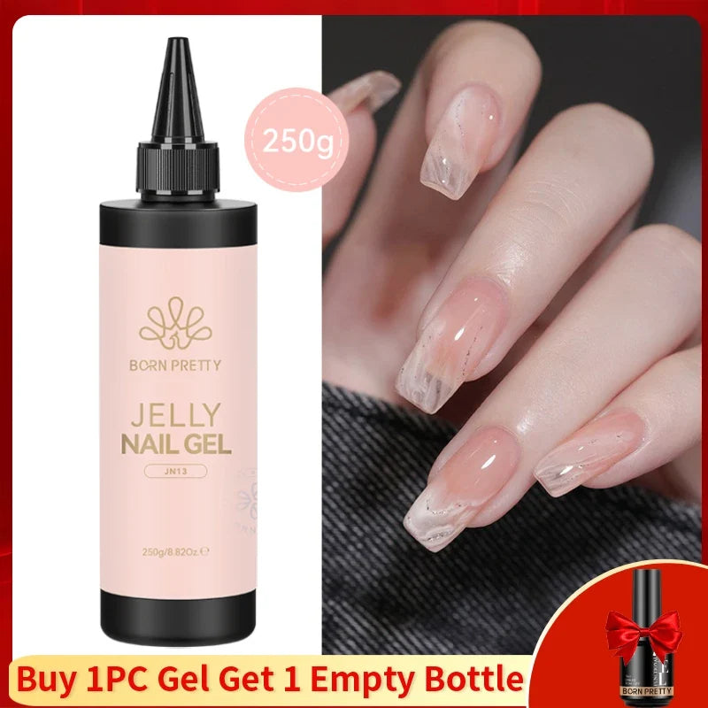 BORN PRETTY 250g Super Top Coat Gel Nail Polish Base Gel Matte Top Coat Semi-Permanent Varnish Soak Off Nail Art Functional Gel