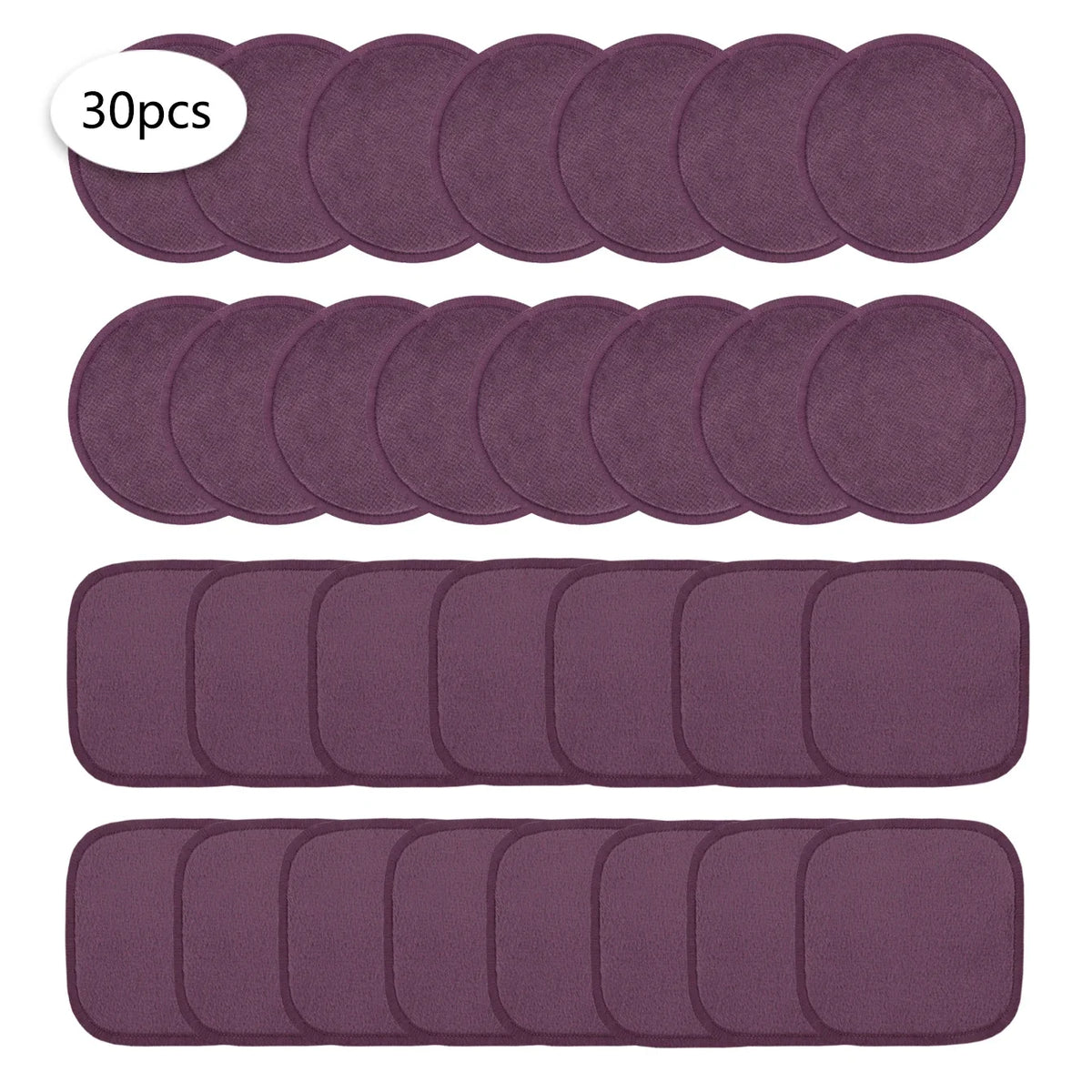 10/20/30 Reusable Makeup Remover Pads, a Gentle Facial Cleansing Sponge Suitable for All Skin Types, Odorless, Beauty Tool