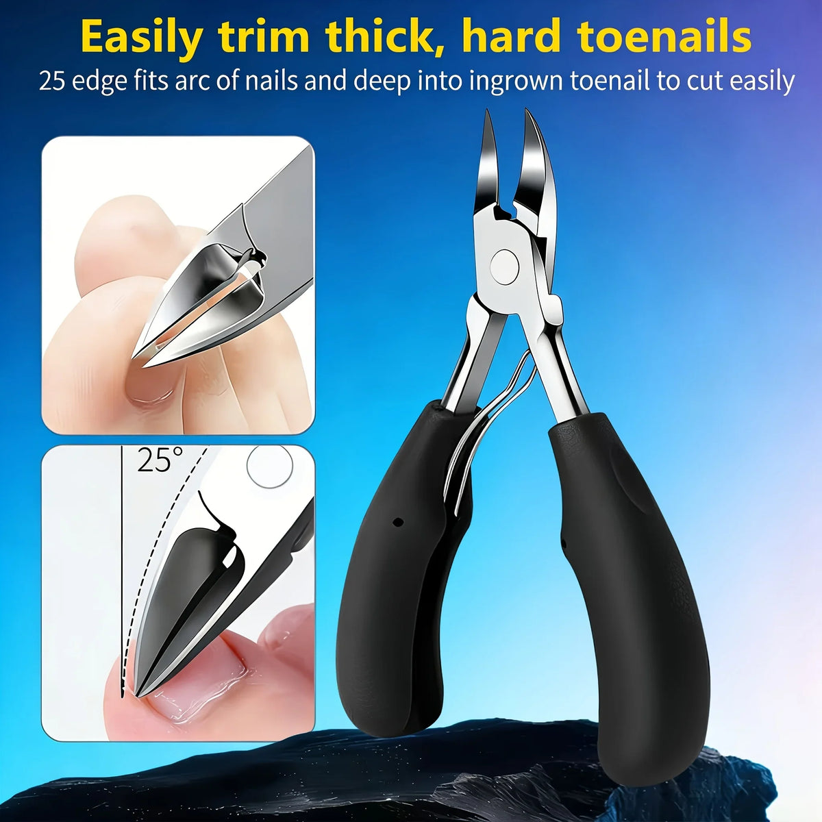 1/13pcs Stainless Steel Heavy-Duty Toenail Clipper Set Suitable for Thick Nails And Ingrown Nails, Nail Clippers, Nail Files