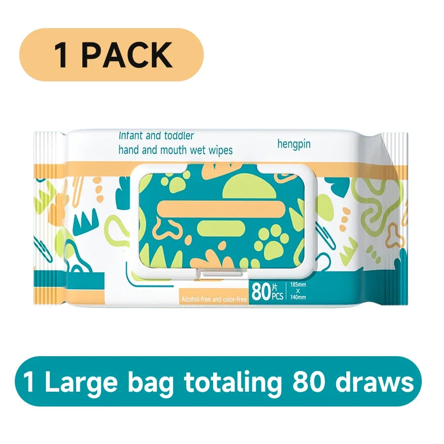 Baby Hand Face Wipes Fragrance-free Soft Thickened 100% Cotton Face Towel Make Disposable Wet Wipes For Hand Mouth Cleaning