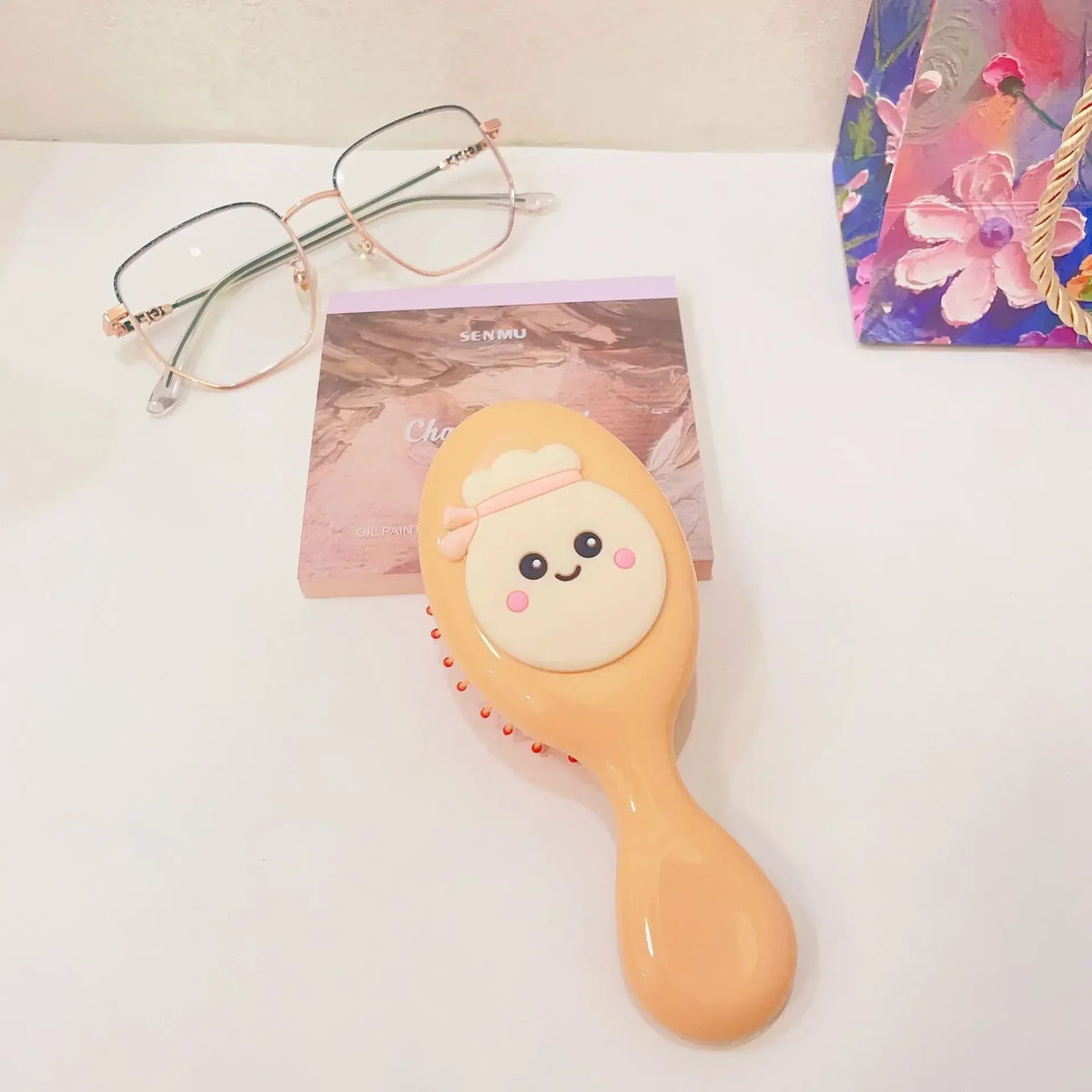 Cute Cartoon Children Air Cushion Comb Scalp Massgae Hair Brush Girls Portable Traveling Hair Brush Wide Tooth Anti-static Comb