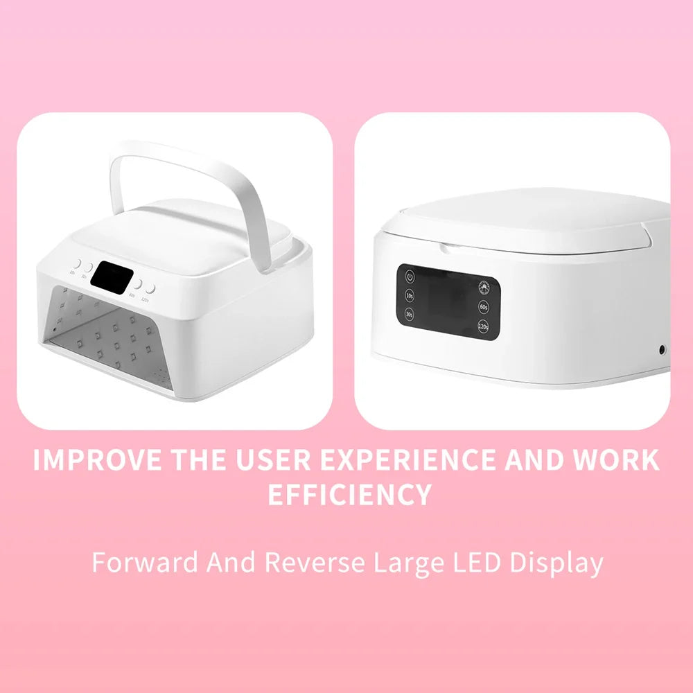 71 LEDs UV Nail Lamp Large Space Nail Dryer with Hand Pillow Smart Sensor 72 W Professional UV Lamp For Nails Manicure Pedicure