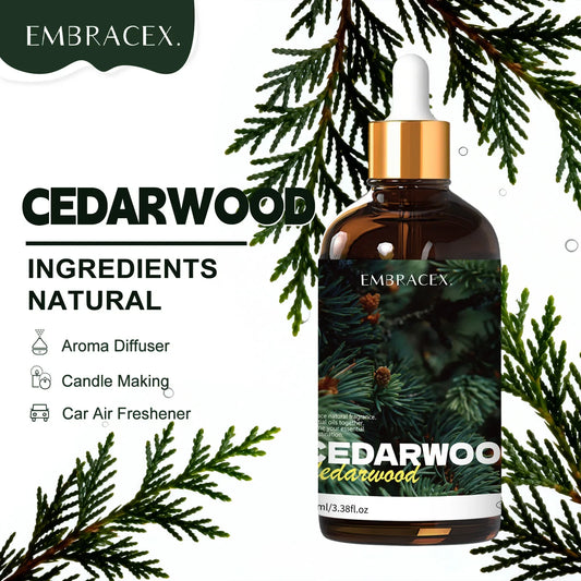 100ml Cedarwood Essential Oil Pure Plant Essential Oil For Humidifier Diffuser Candle Making Home Aroma Gift To Friends