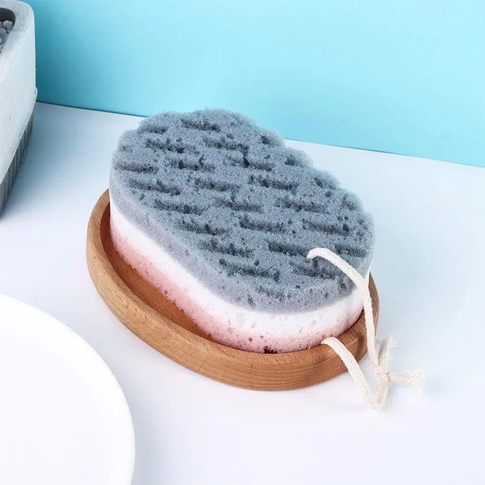 High Quality Durable Quick Foaming Bathing Accessories Massage Brush Sponge Scrubber Shower Rub Sponge Bath Ball Body Brush
