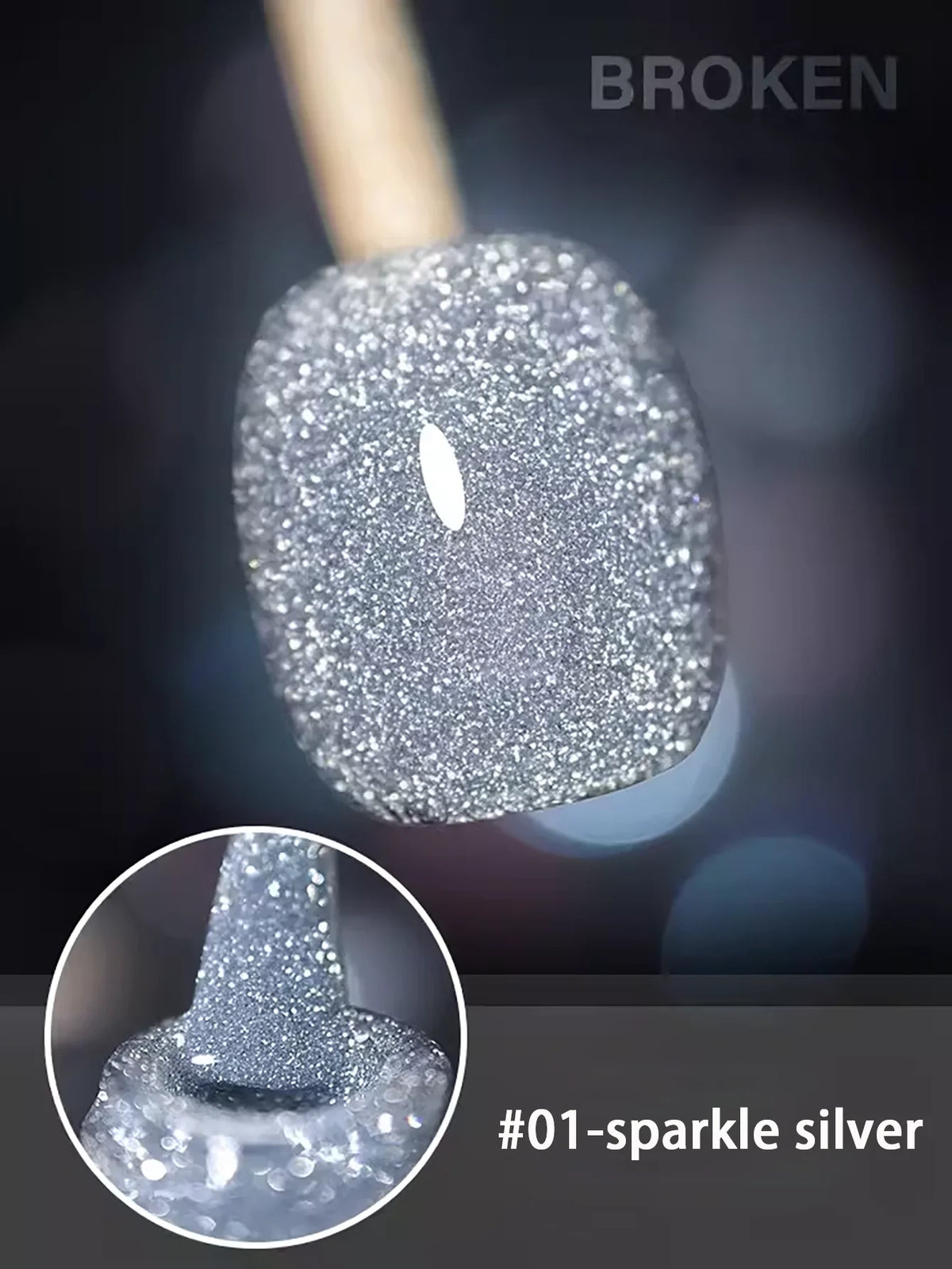 1-12pcs Wine Red Flash Crushed Strobe High Density Diamond Glitter Gel Nail Polish Black Nails Red Nails White Nails
