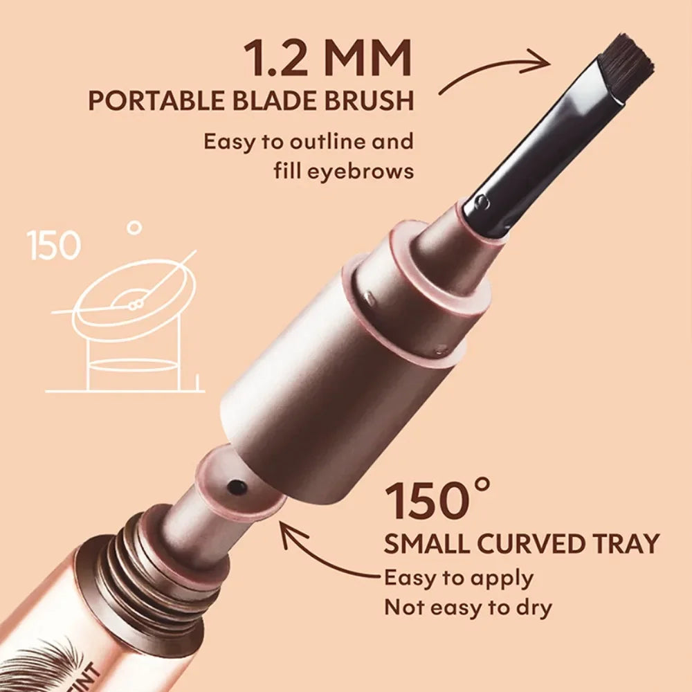 5 Color Peel-off Eyebrow Gel Cream Quick-Drying Lasting Tearing Eyebrow Dye Glue Waterproof Brow Tattoo Eyebrow Enhancer Tint