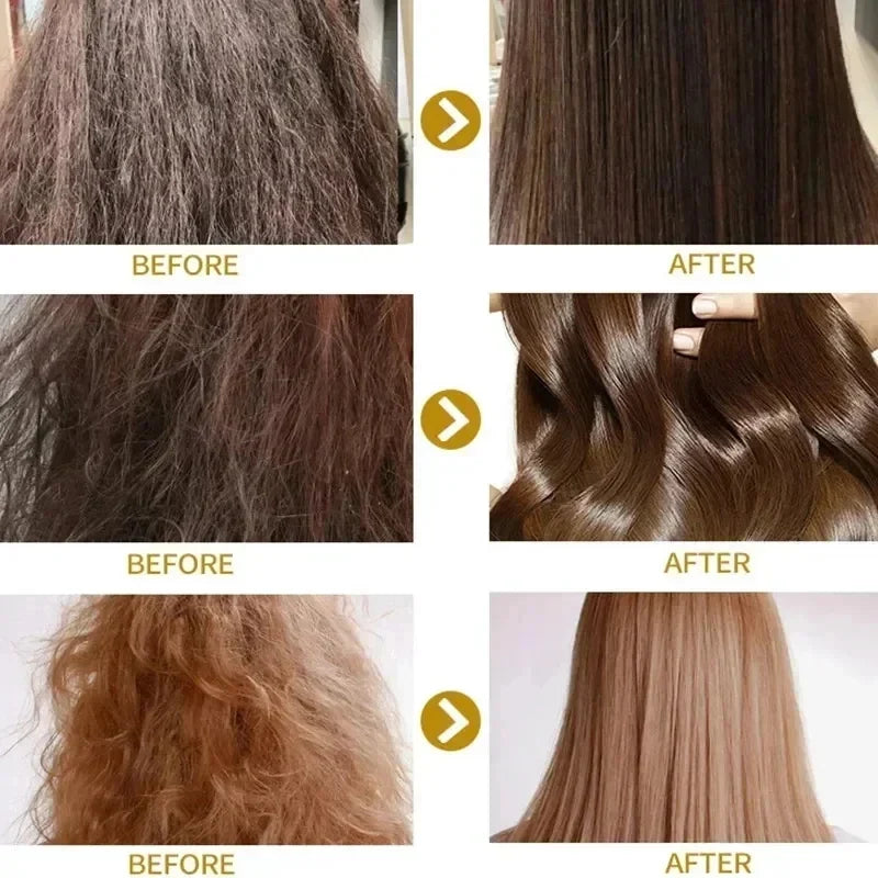 5 Seconds Magical Keratin Hair Mask Repair Damage Frizzy Soft Smooth Shiny Hair Deep Moisturizing Treatment Hair Root Scalp Care