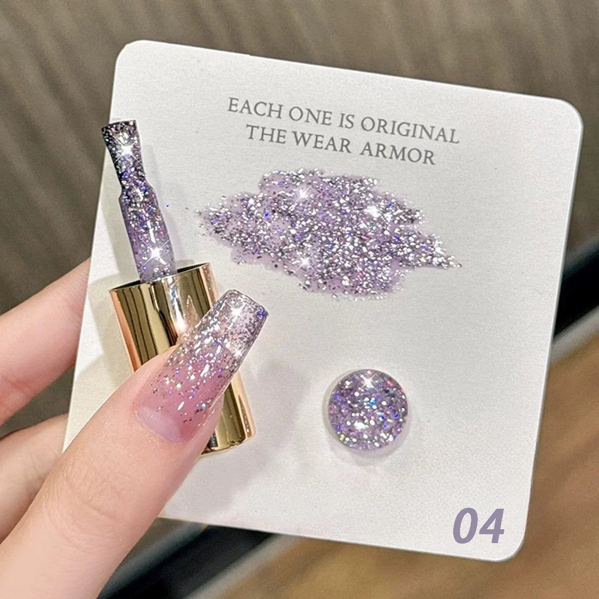 10ML 1pcs Moonlight White Strobe Glitter Gel Nail Polish Nail Supplies Hot Selling White Nails Super Flash Diamond Nail Polish