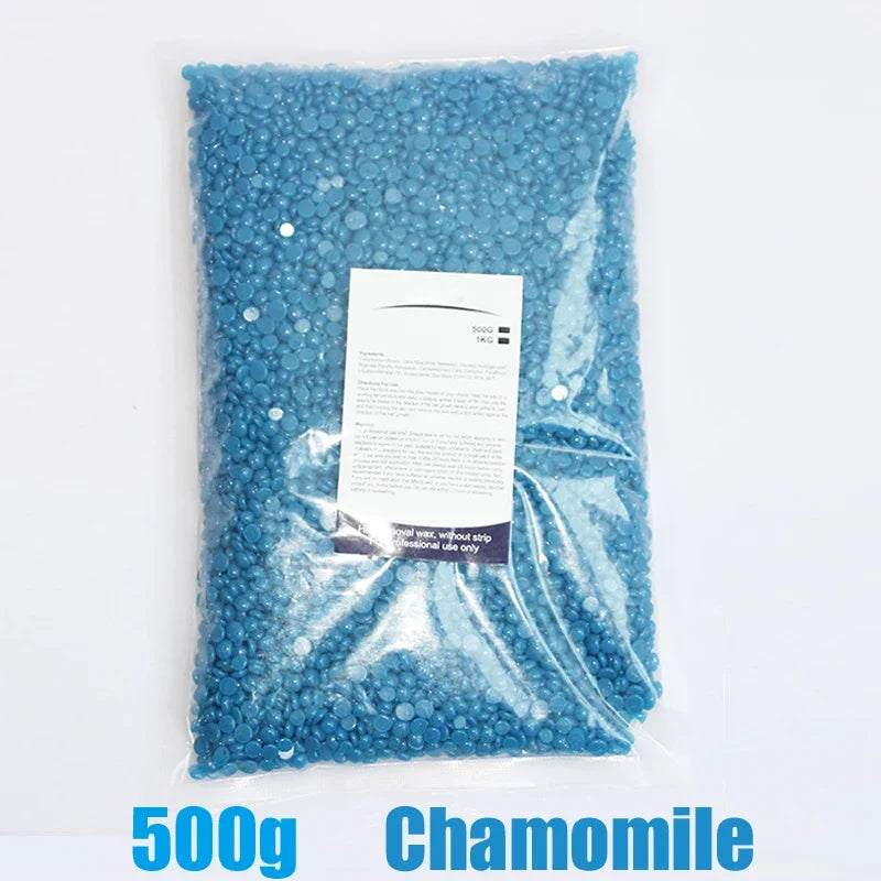 500g/200g/50g Hard Wax Beans For Body Hair Removal Versatile Painless Wax Warmer Waxing Beans for Wax Heater Machine Unisex