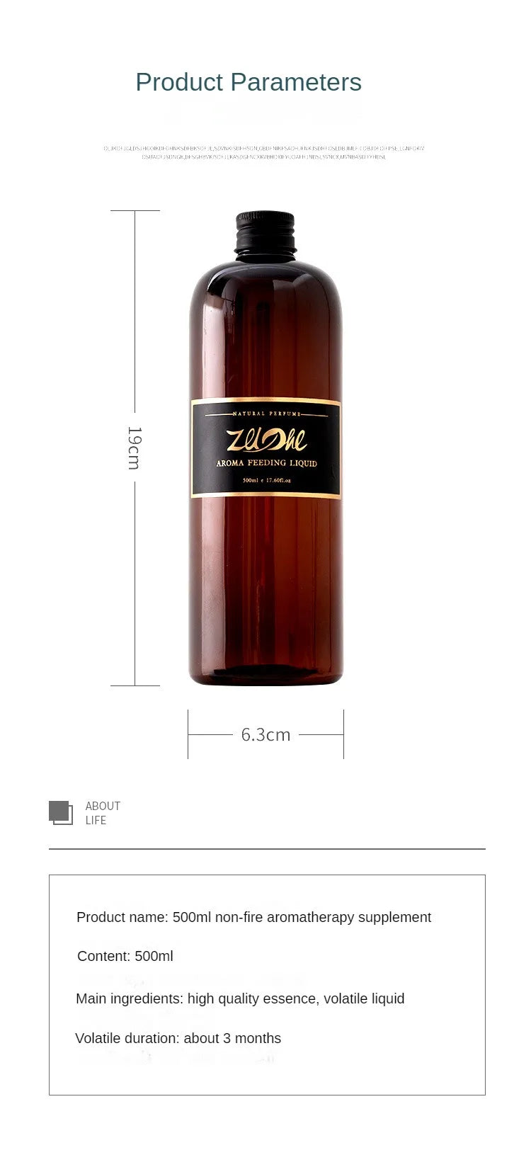 DIY House Fragrance Essential Oil 500ml Hilton Hotel Long-lasting Aromatherapy Deodorant For Living Room Bedroom Hotel Toilet