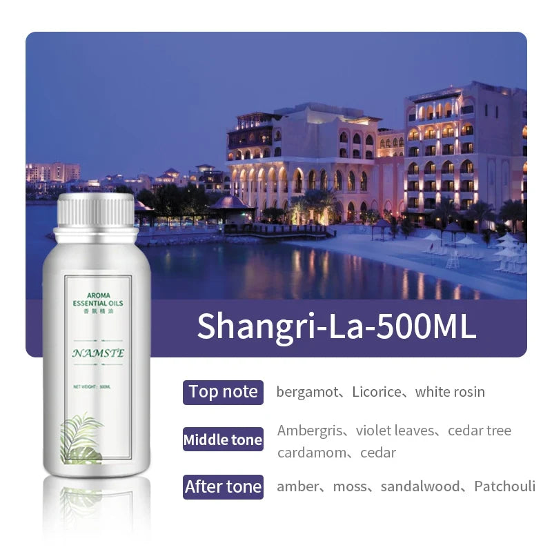 500ML Air Freshener Essential Oil Diffuser Refill Air Purifier for Hotels Electric Aromatic Oasis Humidifier Car Smoke Generator