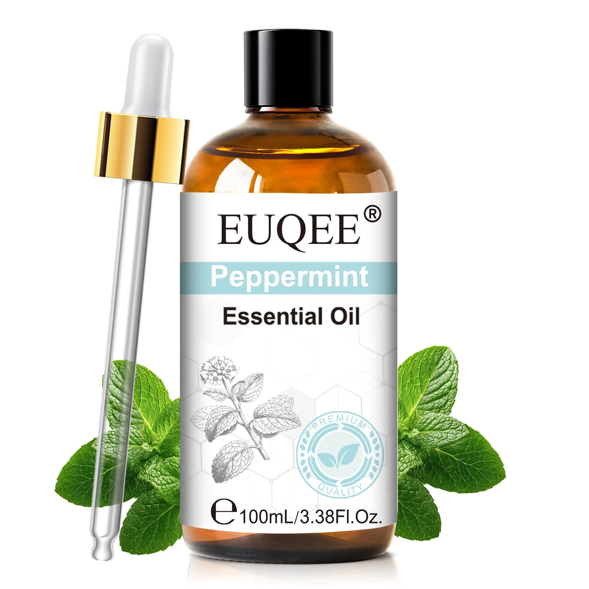 EUQEE 3.38FI.Oz. Aromatherapy Essential Oil For Reed Diffuser Humidifier-100ml Vanilla Lavender Cinnamon Lemon Essential Oils