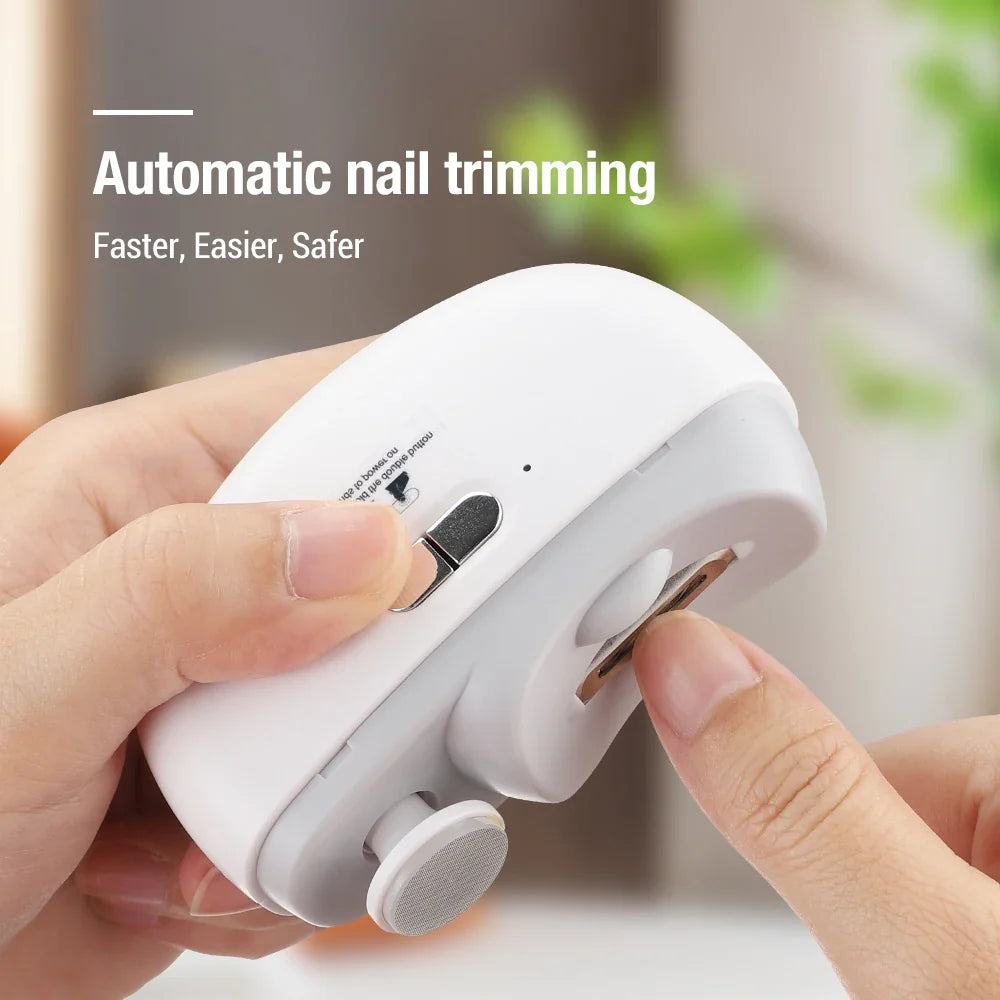 Electric Nail Clippers Automatic Trimmer Rechargeable for Adults Baby Safe Fingernail Toe Nail Cutter Portable Manicure Pedicure