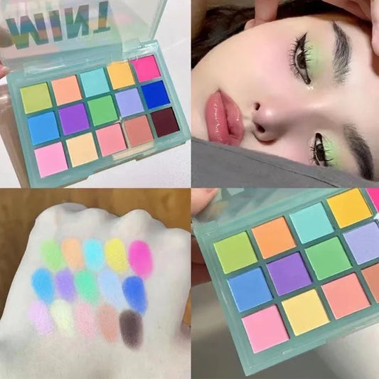 15 Shades Eyeshadow Makeup Palette Shimmer Matte Metallic High Pigmented Neutral Bold Waterproof Eyes Shadow Make Up Set