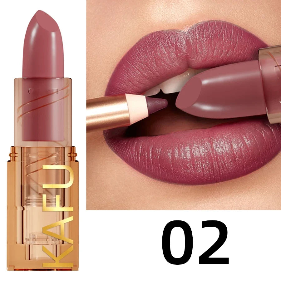 14-Color Matte Lipstick, Non-Fading, Long-Lasting Velvet Finish, Smooth Matte Lip Makeup Lip Tint Cosmetic for Women Gift Lipglo