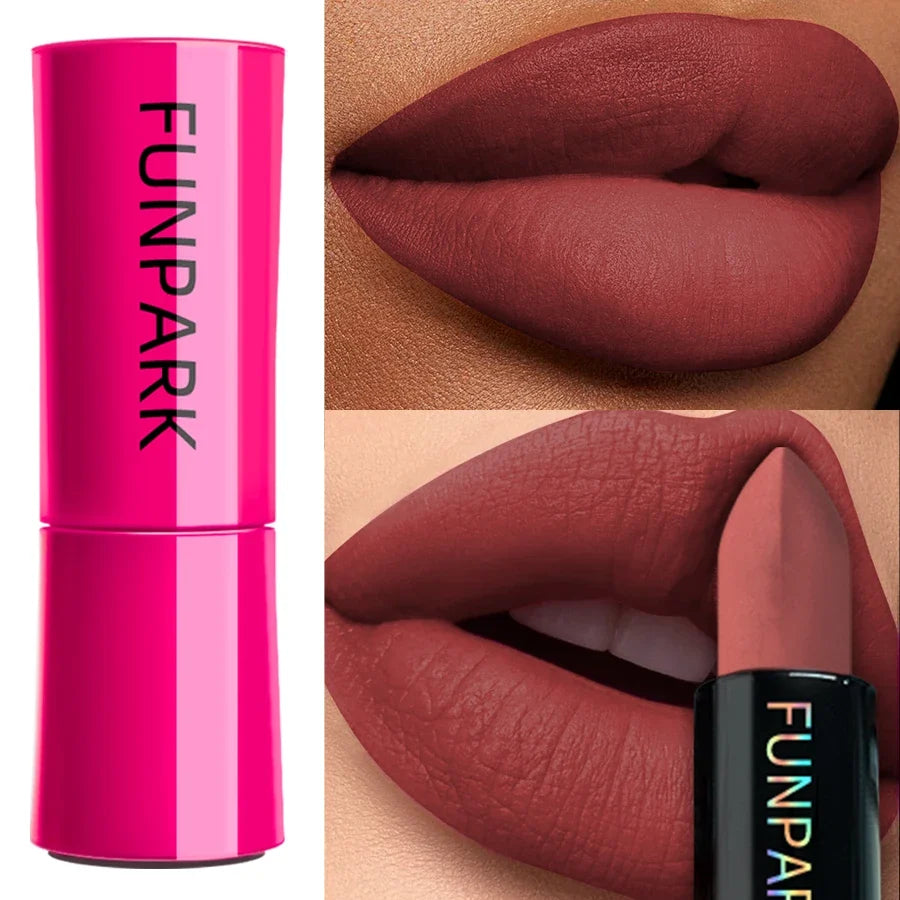 25-Color Matte Lipstick Waterproof Long Lasting  Velvet Finish Lip Tint Smooth Matte Lip Color Smudge-proof Lip Liner Lip Makeup