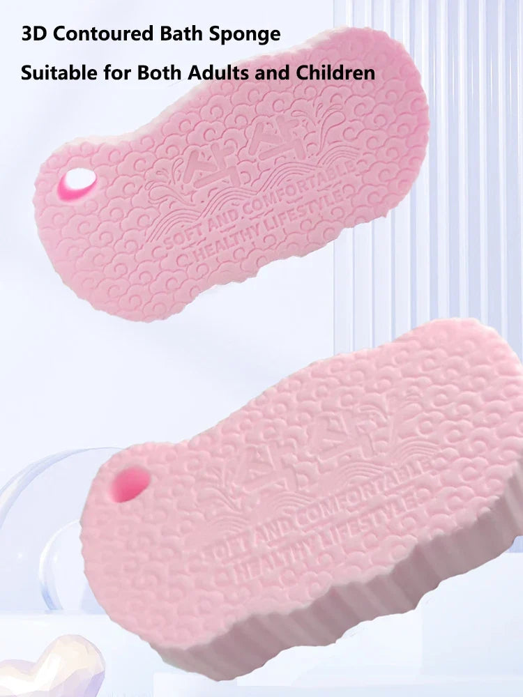 3D Magic Children Bath Sponge Body Exfoliating Dead Skin Sponge Massager Cleaning Shower Brushes Peeling Sponge Artifact