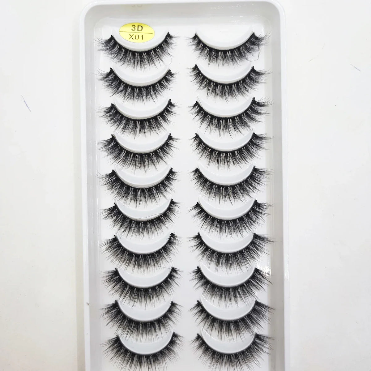 20 Style 10 Pairs Natural 3d Mink Lashes Soft False Eyelashes Cross Messy Dense Eye Lashes Extension Makeup Faux Cils Maquillaje
