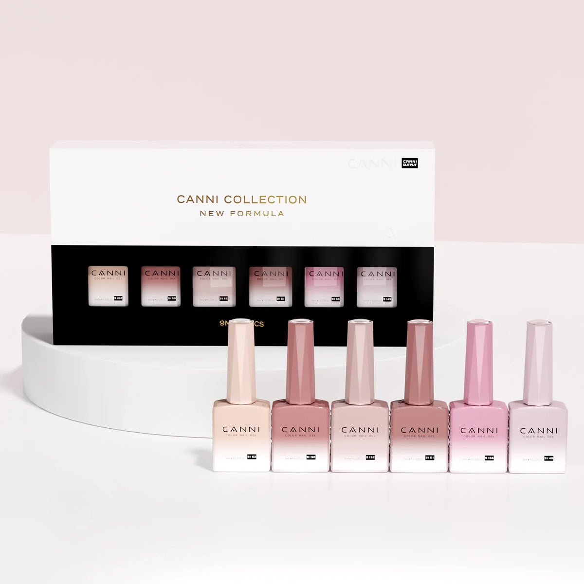 6pcs/kit CANNI Gel Nail Polish TPO FREE Nails Semi Transparent Jelly Pink Collection Soak Off UV LED Gel Diamond Top Coat Set