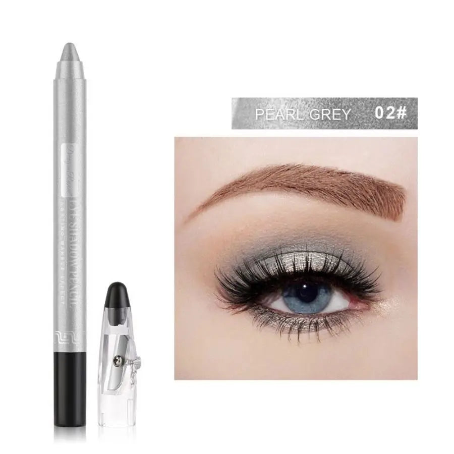 Eyeshadow Pen, Eyeliner Pen, Eyeshadow Stick, Eyeshadow Pen for Lower Eyelid, Pearlescent Eyeshadow Pen with Sharpener, Foaming Pen, Single-Color Eyeshadow Pen, Pearlescent Lower Eyelid Eyeshadow, Highlighter, Smudge-Proof