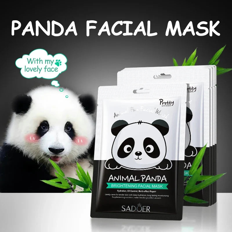 5pcs SADOER Animal Pattern Masks Face Mask Moisturizing Anti Wrinkles Anti-Aging Whitening Facial Masks Skin Care Novel Products