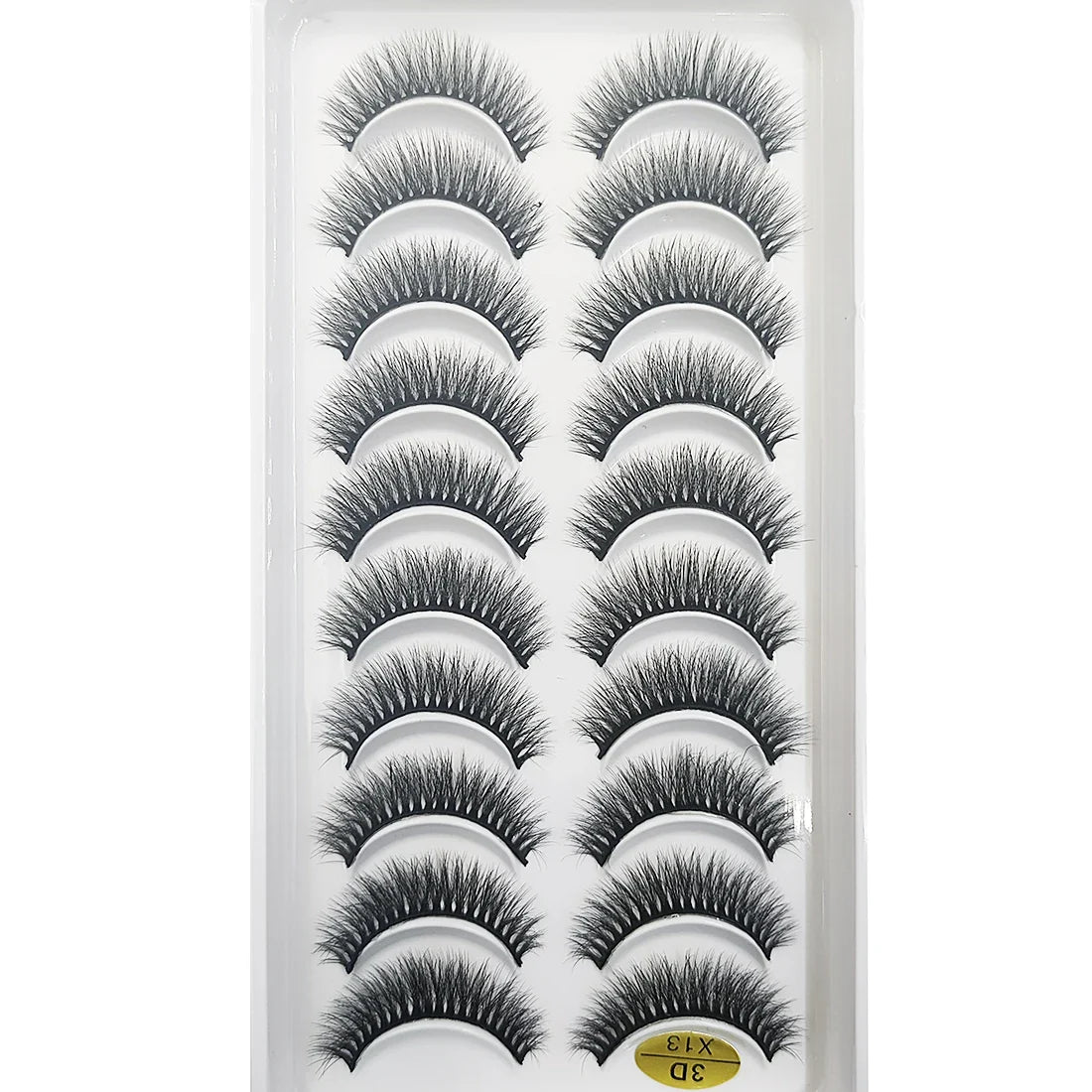 20 Style 10 Pairs Natural 3d Mink Lashes Soft False Eyelashes Cross Messy Dense Eye Lashes Extension Makeup Faux Cils Maquillaje