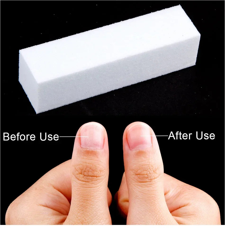 5/10/15/20Pcs Nail Buffer Professional Nail File Polisher Block Manicure Pedicure Files Sanding Polishing Sponge Nail Art tools