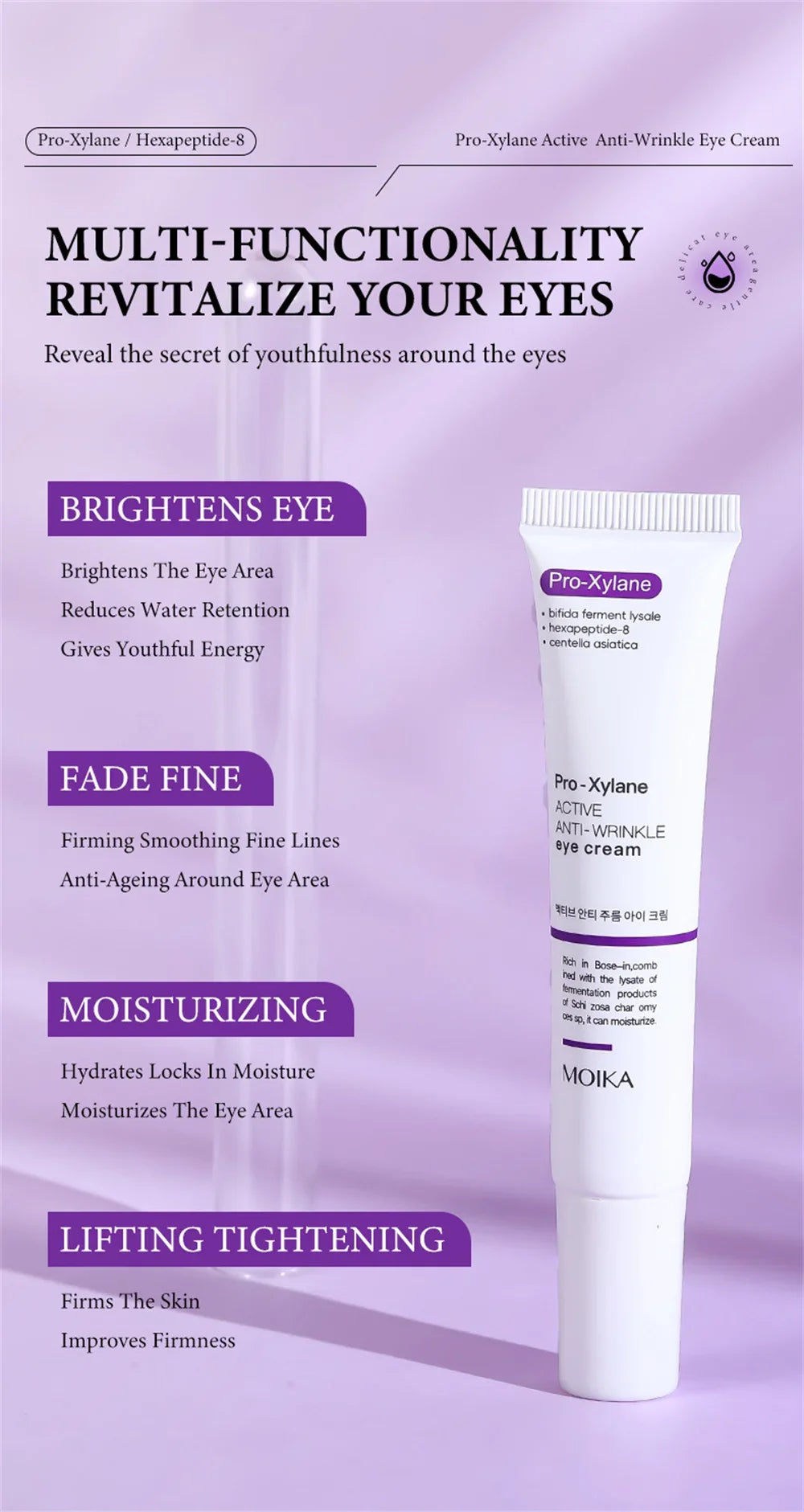 Instant Eye Bag Removal Cream Collagen Anti-Wrinkle Fade Fine Lines Firming Skin Anti Dark Circle Puffiness Brighten Eye Care