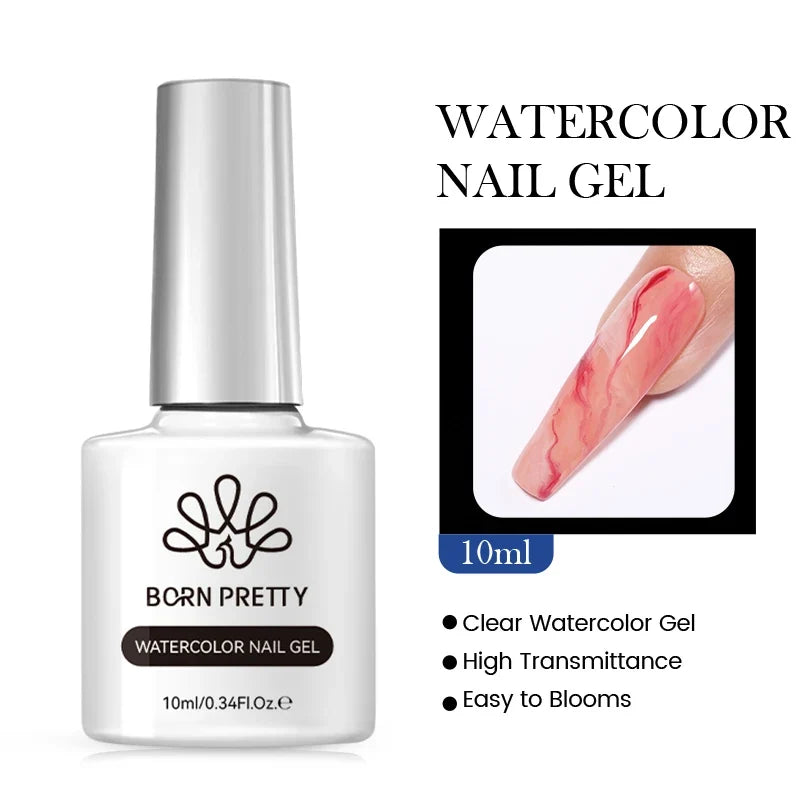 BORN PRETTY Transfer Foil Nail Gel Polish Semi-Permanant Varnish For Adhesive Sticker Nail Glue Soak Off UV LED Gel Nail Art Man