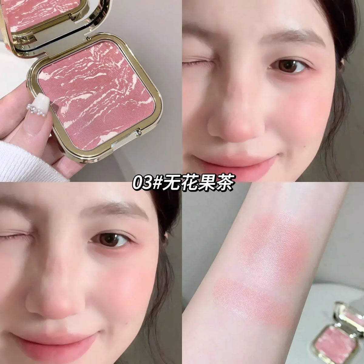 Kakashow Bright Color Gradual Powder Blusher Delicate Skin Melting Color Natural Korean Slightly Drunk Makeup Blusher