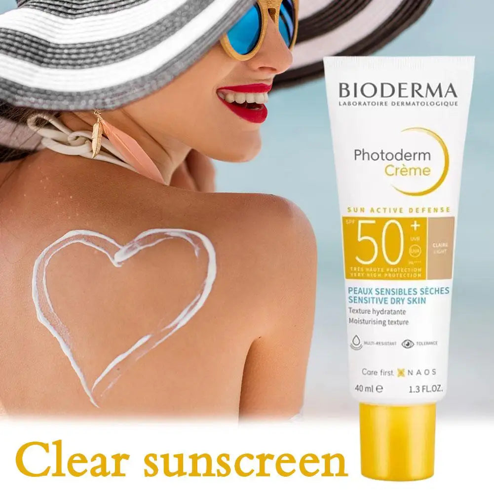 BIODERMA Photoderm Aquafluid SPF 50+ Face Sunscreen 40ml Ultra-Light Moisturising Sun Cream Waterproof Non-Greasy