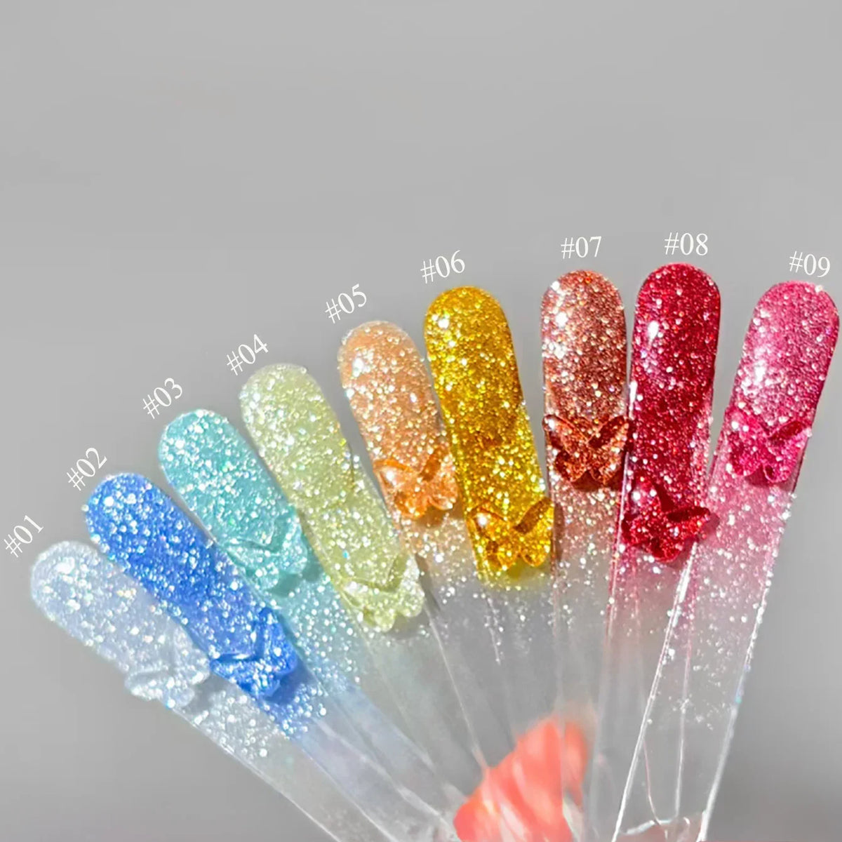 1-12pcs Wine Red Flash Crushed Strobe High Density Diamond Glitter Gel Nail Polish Black Nails Red Nails White Nails