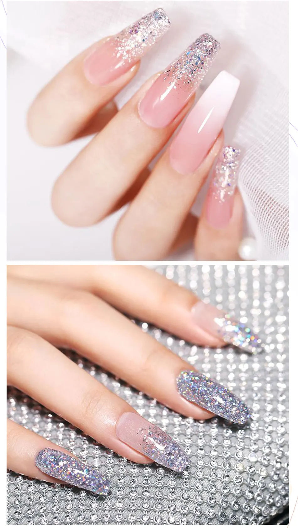 BORN PRETTY 30ml Extension Nail Gel Polish Glitter Crystal Nail Art Fast Extend Nude Pink Varnis Semi Permanent UV Hard Gel Nail