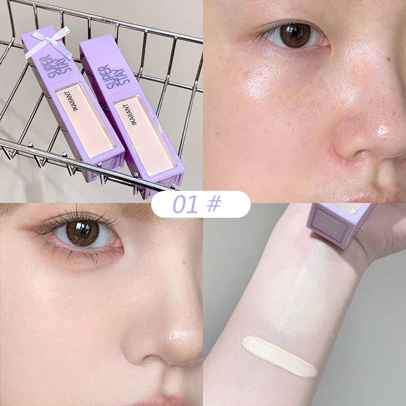 Color Correction Liquid Concealer White Foundation Makeup Base Face Brighten Cover Up Dark Circles Waterproof Concealer Stick